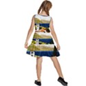 River Small Town Landscape Kids  Sleeveless Tiered Mini Dress View4