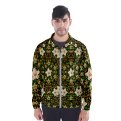 Flower Power And Big Porcelainflowers In Blooming Style Men s Windbreaker