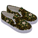 Flower Power And Big Porcelainflowers In Blooming Style Kids  Canvas Slip Ons View3