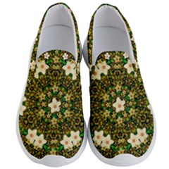 Flower Power And Big Porcelainflowers In Blooming Style Men s Lightweight Slip Ons by pepitasart