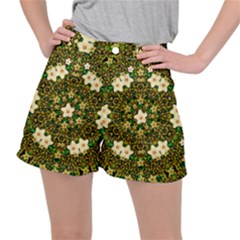 Flower Power And Big Porcelainflowers In Blooming Style Ripstop Shorts by pepitasart