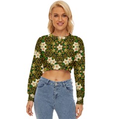 Flower Power And Big Porcelainflowers In Blooming Style Lightweight Long Sleeve Sweatshirt by pepitasart