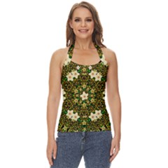 Flower Power And Big Porcelainflowers In Blooming Style Basic Halter Top by pepitasart