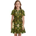 Flower Power And Big Porcelainflowers In Blooming Style Kids  Bow Tie Puff Sleeve Dress View1