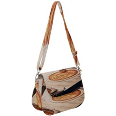 Let`s Make Pizza Saddle Handbag by ConteMonfrey