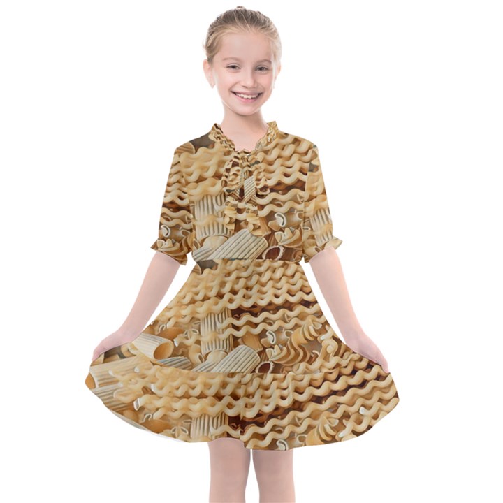 Pasta La Vista, Baby! - Italian Food Kids  All Frills Chiffon Dress