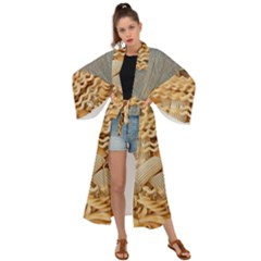 Pasta La Vista, Baby! - Italian Food Maxi Kimono by ConteMonfrey