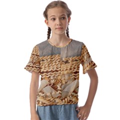 Pasta La Vista, Baby! - Italian Food Kids  Cuff Sleeve Scrunch Bottom Tee