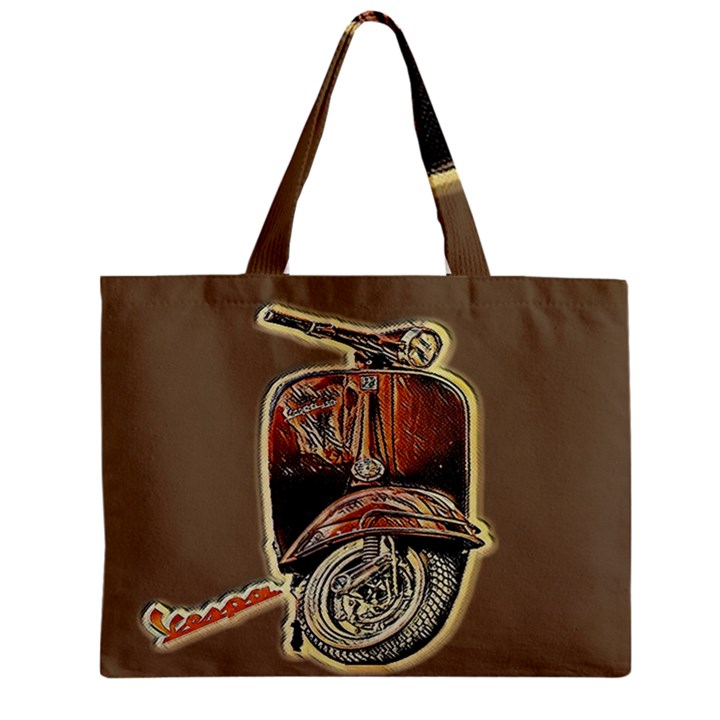 Beep, beep! Vespa lover has arrived! Zipper Mini Tote Bag