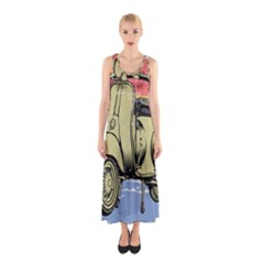 I`m Waiting On My Vespa Sleeveless Maxi Dress by ConteMonfrey