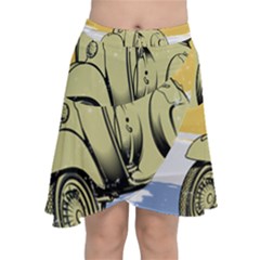 I`m Waiting On My Vespa Chiffon Wrap Front Skirt by ConteMonfrey