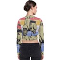 I`m Waiting On My Vespa Long Sleeve Zip Up Bomber Jacket View2