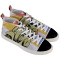 I`m Waiting On My Vespa Men s Mid-Top Canvas Sneakers View3