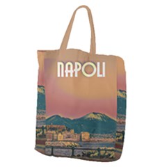 Red Summer Napoli - Vesuvio Giant Grocery Tote by ConteMonfrey