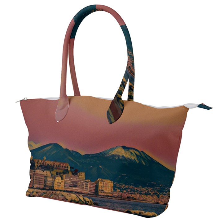 Red Summer Napoli - Vesuvio Canvas Shoulder Bag