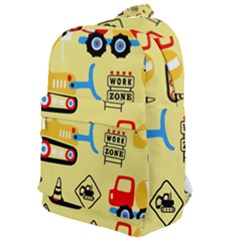 Seamless Pattern Vector Industrial Vehicle Cartoon Classic Backpack