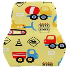 Seamless Pattern Vector Industrial Vehicle Cartoon Car Seat Back Cushion 