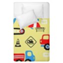 Seamless pattern vector industrial vehicle cartoon Duvet Cover Double Side (Single Size) View2