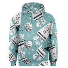 Cute Seamless Pattern With Rocket Planets-stars Men s Core Hoodie