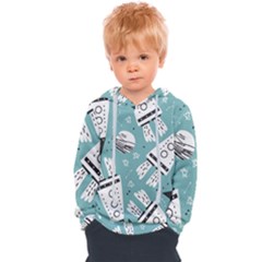 Cute Seamless Pattern With Rocket Planets-stars Kids  Overhead Hoodie