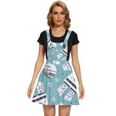 Cute Seamless Pattern With Rocket Planets-stars Apron Dress by BangZart