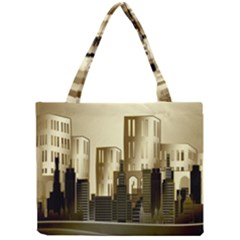 Architecture City House Mini Tote Bag