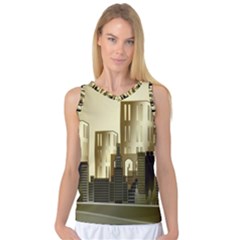 Architecture City House Women s Basketball Tank Top