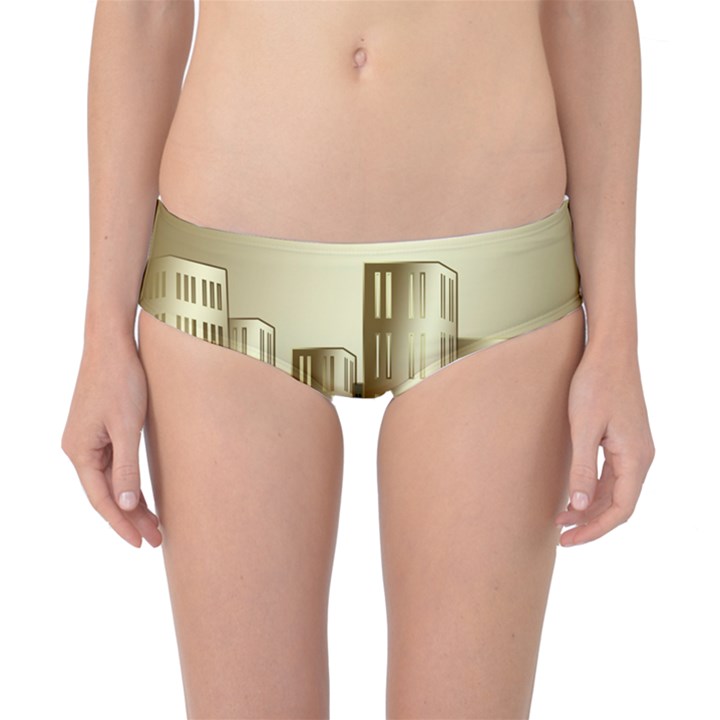 Architecture City House Classic Bikini Bottoms