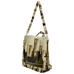 Architecture City House Crossbody Backpack