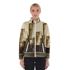 Architecture City House Women s Bomber Jacket