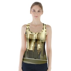 Architecture City House Racer Back Sports Top by Jancukart