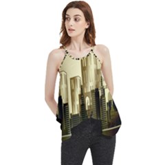 Architecture City House Flowy Camisole Tank Top