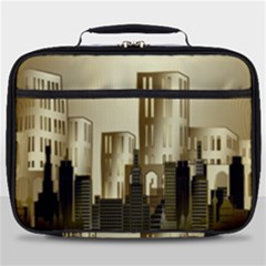 Architecture City House Full Print Lunch Bag