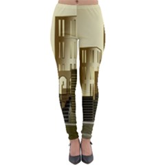 Architecture City House Lightweight Velour Leggings by Jancukart