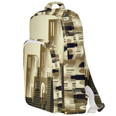 Architecture City House Double Compartment Backpack by Jancukart