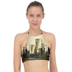 Architecture City House Racer Front Bikini Top by Jancukart