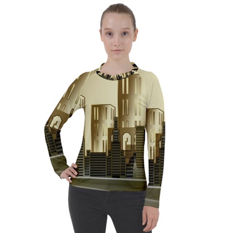 Architecture City House Women s Pique Long Sleeve Tee by Jancukart