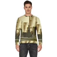 Architecture City House Men s Fleece Sweatshirt