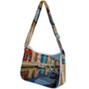 Boats In Venice - Colorful Italy Zip Up Shoulder Bag View2