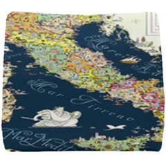 Map Italy Blue Seat Cushion by ConteMonfrey