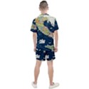 Map Italy Blue Men s Mesh Tee and Shorts Set View2