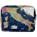 Map Italy Blue Make Up Pouch (Large) View2