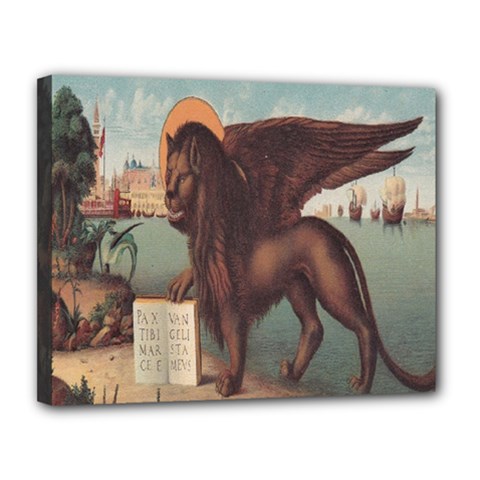 Lion Of Venice, Italy Canvas 14  X 11  (stretched) by ConteMonfrey