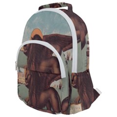 Lion Of Venice, Italy Rounded Multi Pocket Backpack by ConteMonfrey