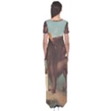 Lion of Venice, Italy Short Sleeve Maxi Dress View2