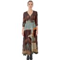 Lion of Venice, Italy Button Up Boho Maxi Dress View1