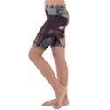 Lion of Venice, Italy Kids  Lightweight Velour Cropped Yoga Leggings View2