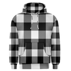 Black And White Plaided  Men s Core Hoodie by ConteMonfrey