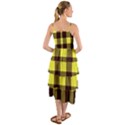 Black and yellow big plaids Layered Bottom Dress View2