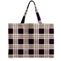 Gray, purple and blue plaids Zipper Mini Tote Bag View1